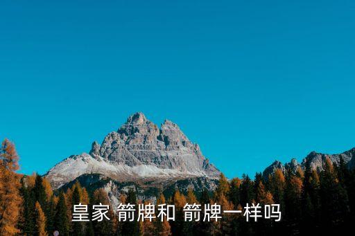皇家 箭牌和 箭牌一樣嗎