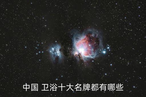 中國 衛(wèi)浴十大名牌都有哪些