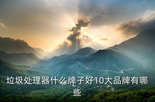 垃圾處理器什么牌子好10大品牌有哪些