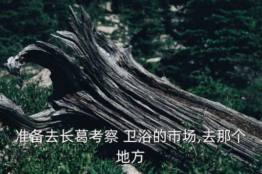 準(zhǔn)備去長(zhǎng)葛考察 衛(wèi)浴的市場(chǎng),去那個(gè)地方