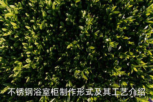 不銹鋼浴室柜制作形式及其工藝介紹