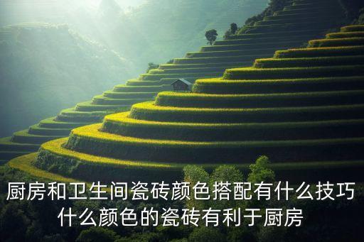 廚房和衛(wèi)生間瓷磚顏色搭配有什么技巧什么顏色的瓷磚有利于廚房
