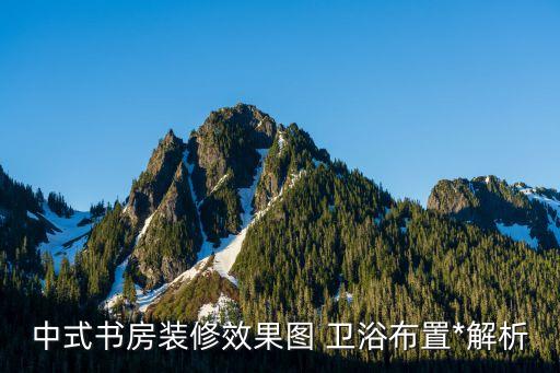 中式書房裝修效果圖 衛(wèi)浴布置*解析