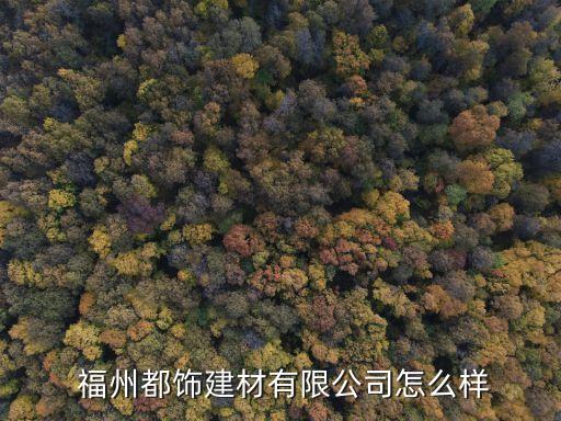  福州都飾建材有限公司怎么樣