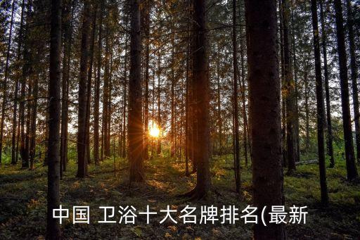 中國 衛(wèi)浴十大名牌排名(最新