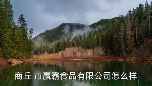 商丘 市贏霸食品有限公司怎么樣