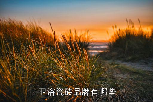  衛(wèi)浴瓷磚品牌有哪些