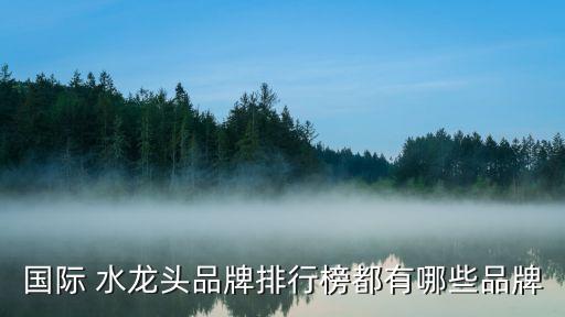 國(guó)際 水龍頭品牌排行榜都有哪些品牌
