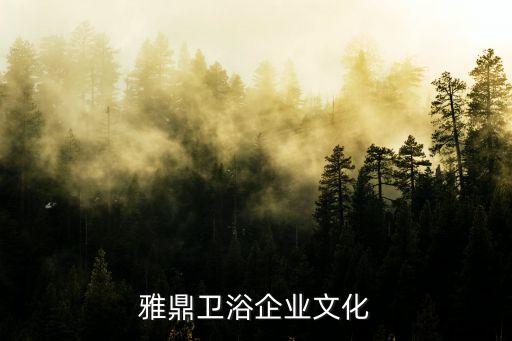 雅鼎衛(wèi)浴企業(yè)文化