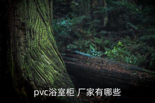 pvc浴室柜 廠家有哪些