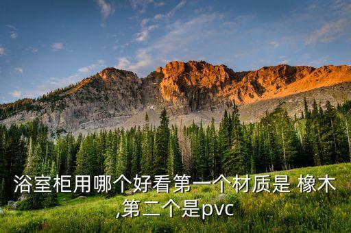 浴室柜用哪個好看第一個材質(zhì)是 橡木,第二個是pvc