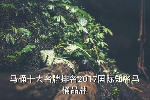 馬桶十大名牌排名2017國際知名馬桶品牌