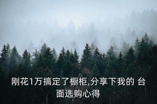 剛花1萬搞定了櫥柜,分享下我的 臺(tái)面選購心得