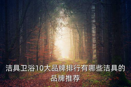 潔具衛(wèi)浴10大品牌排行有哪些潔具的品牌推薦