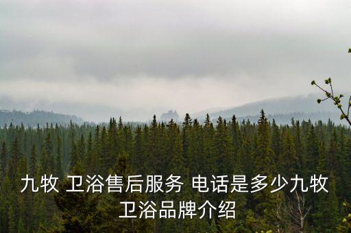 九牧 衛(wèi)浴售后服務(wù) 電話是多少九牧 衛(wèi)浴品牌介紹