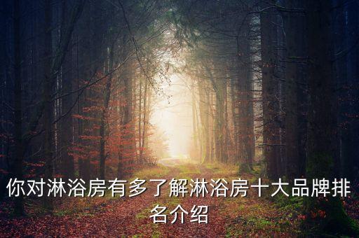 你對(duì)淋浴房有多了解淋浴房十大品牌排名介紹