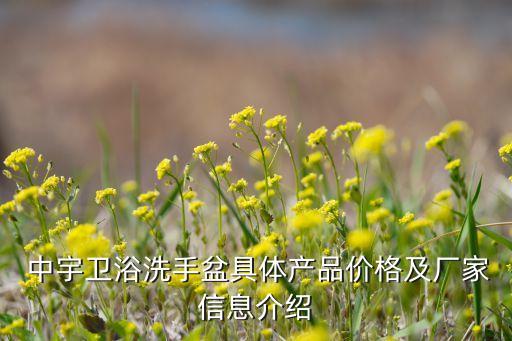  中宇衛(wèi)浴洗手盆具體產(chǎn)品價(jià)格及廠家信息介紹