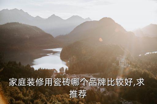 家庭裝修用瓷磚哪個品牌比較好,求 推薦