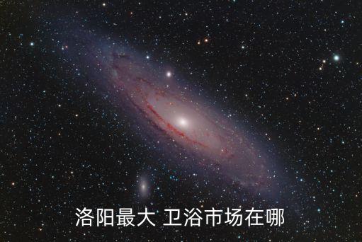 洛陽最大 衛(wèi)浴市場(chǎng)在哪