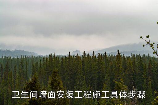衛(wèi)生間墻面安裝工程施工具體步驟