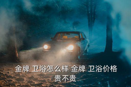  金牌 衛(wèi)浴怎么樣 金牌 衛(wèi)浴價格貴不貴