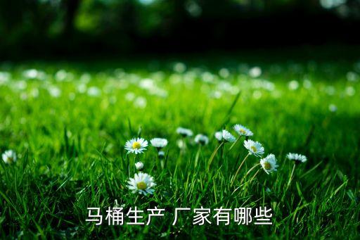 馬桶生產(chǎn) 廠家有哪些