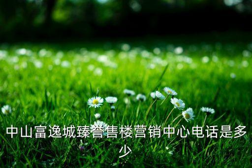 中山富逸城臻譽售樓營銷中心電話是多少