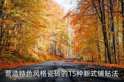 營(yíng)造特色風(fēng)格瓷磚的15種新式鋪貼法