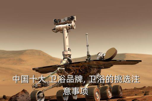 中國十大 衛(wèi)浴品牌, 衛(wèi)浴的挑選注意事項(xiàng)