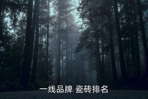 一線品牌 瓷磚排名