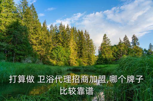 打算做 衛(wèi)浴代理招商加盟,哪個(gè)牌子比較靠譜