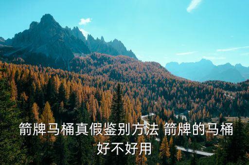  箭牌馬桶真假鑒別方法 箭牌的馬桶好不好用