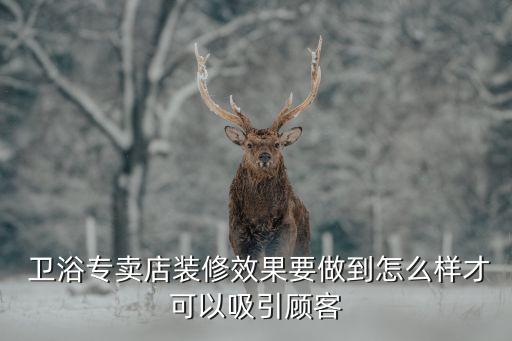  衛(wèi)浴專賣店裝修效果要做到怎么樣才可以吸引顧客