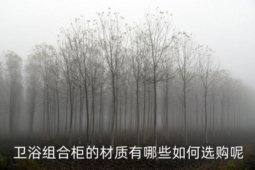 衛(wèi)浴組合柜的材質(zhì)有哪些如何選購呢