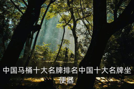 中國(guó)馬桶十大名牌排名中國(guó)十大名牌坐便器