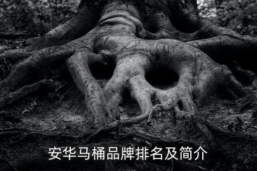 安華馬桶品牌排名及簡介
