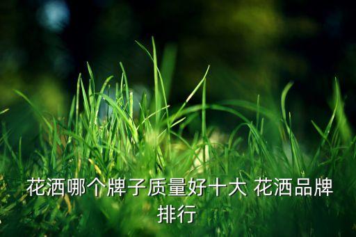  花灑哪個牌子質(zhì)量好十大 花灑品牌排行