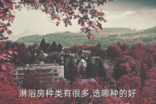 淋浴房種類有很多,選哪種的好