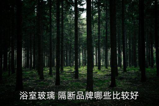 浴室玻璃 隔斷品牌哪些比較好