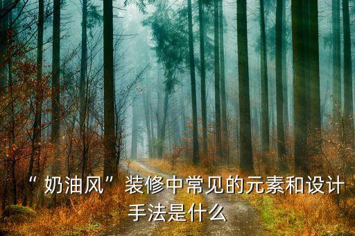 “ 奶油風(fēng)”裝修中常見的元素和設(shè)計(jì)手法是什么