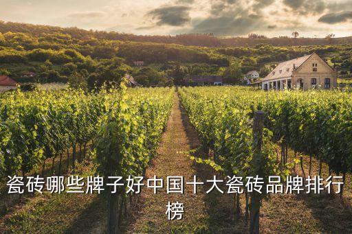 瓷磚哪些牌子好中國十大瓷磚品牌排行榜