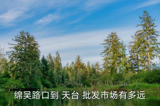 綿吳路口到 天臺 批發(fā)市場有多遠(yuǎn)