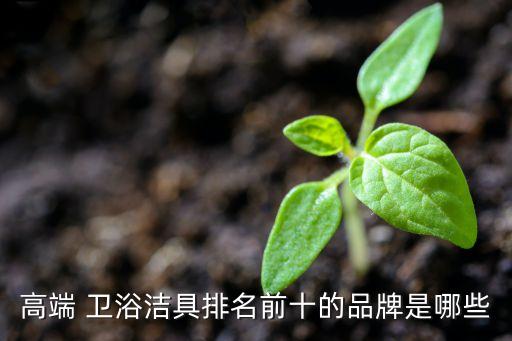 高端 衛(wèi)浴潔具排名前十的品牌是哪些