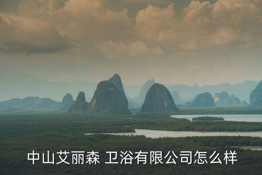  中山艾麗森 衛(wèi)浴有限公司怎么樣