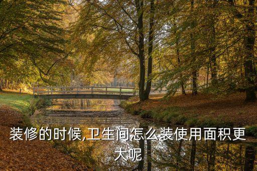 裝修的時候,衛(wèi)生間怎么裝使用面積更大呢