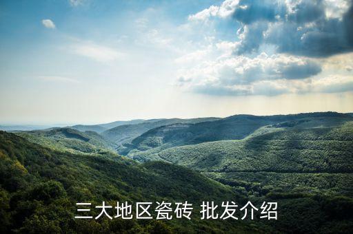 三大地區(qū)瓷磚 批發(fā)介紹