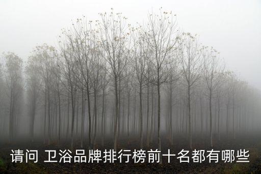 請(qǐng)問(wèn) 衛(wèi)浴品牌排行榜前十名都有哪些