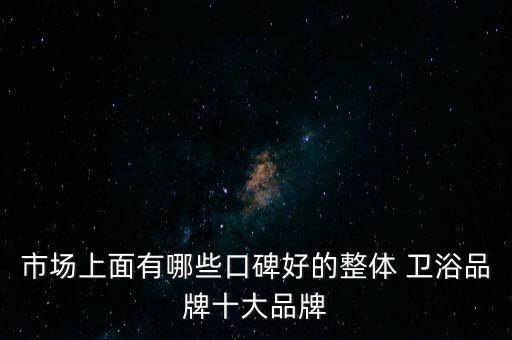 市場(chǎng)上面有哪些口碑好的整體 衛(wèi)浴品牌十大品牌