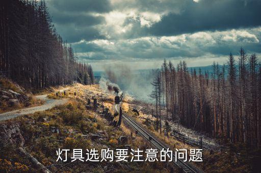 燈具選購要注意的問題