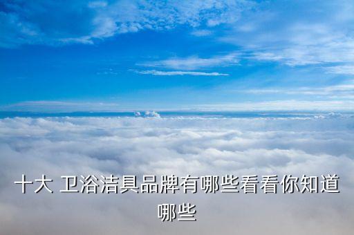 十大 衛(wèi)浴潔具品牌有哪些看看你知道哪些